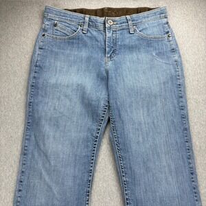 Wrangler Jeans Womens 8x32 Mid Q Baby Ultimate Riding Blue Breeze Stretch Denim
